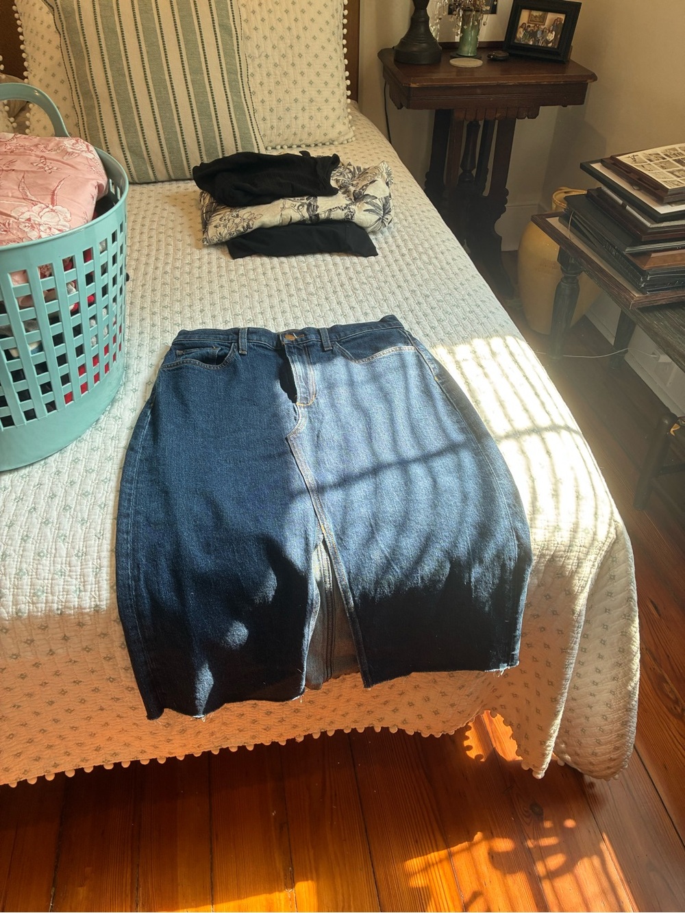 Joe's Jeans Dark Blue Denim Pencil Skirt